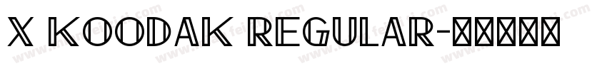 X Koodak Regular字体转换
